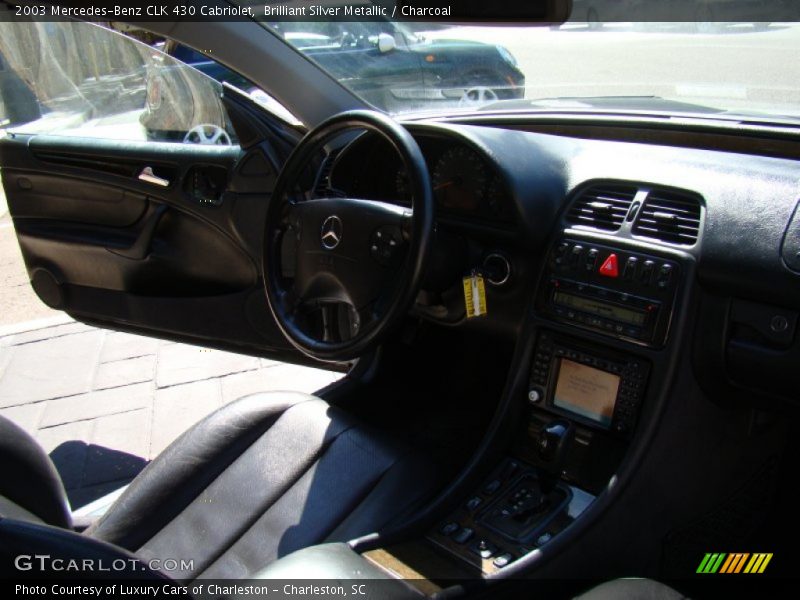 Brilliant Silver Metallic / Charcoal 2003 Mercedes-Benz CLK 430 Cabriolet