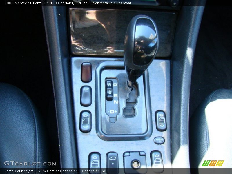Brilliant Silver Metallic / Charcoal 2003 Mercedes-Benz CLK 430 Cabriolet