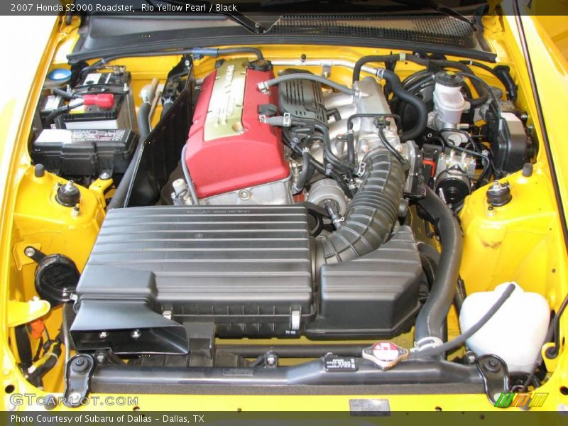 Rio Yellow Pearl / Black 2007 Honda S2000 Roadster