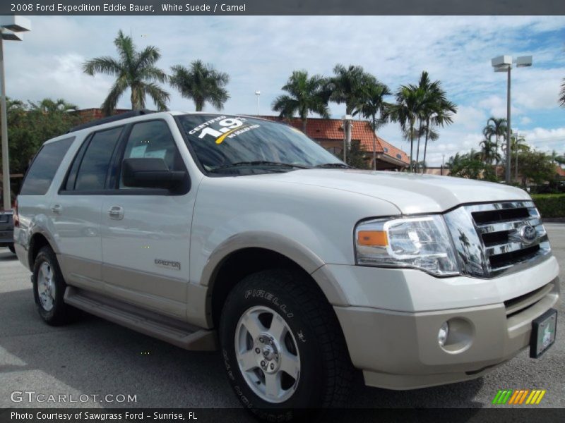 White Suede / Camel 2008 Ford Expedition Eddie Bauer
