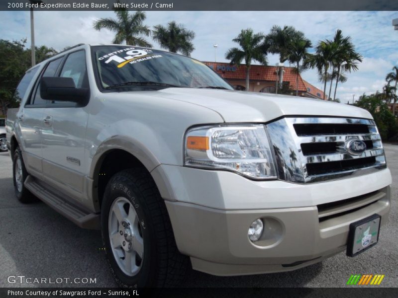 White Suede / Camel 2008 Ford Expedition Eddie Bauer