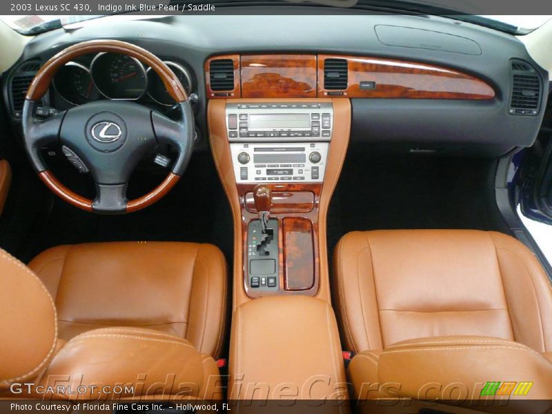 Indigo Ink Blue Pearl / Saddle 2003 Lexus SC 430