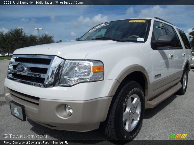 White Suede / Camel 2008 Ford Expedition Eddie Bauer