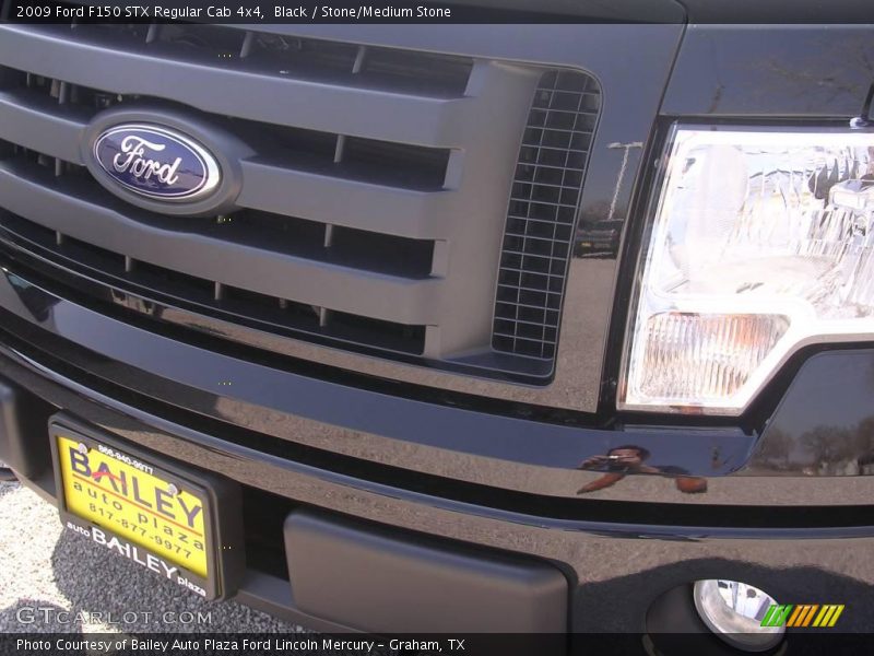Black / Stone/Medium Stone 2009 Ford F150 STX Regular Cab 4x4
