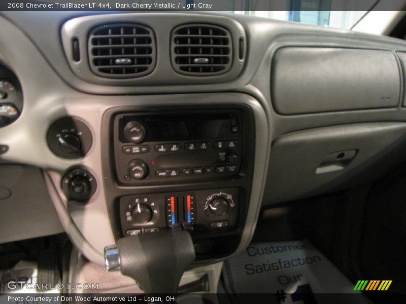 Dark Cherry Metallic / Light Gray 2008 Chevrolet TrailBlazer LT 4x4