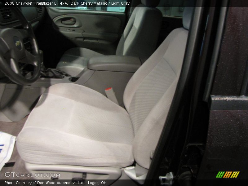 Dark Cherry Metallic / Light Gray 2008 Chevrolet TrailBlazer LT 4x4