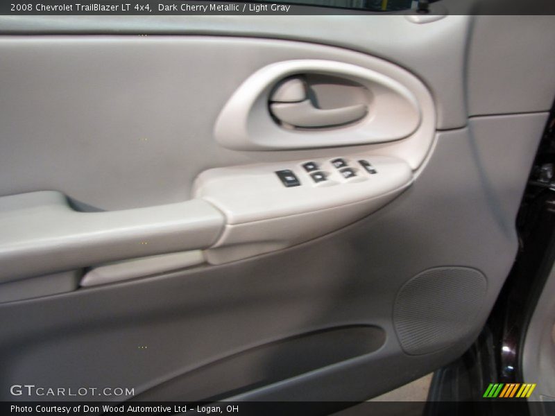 Dark Cherry Metallic / Light Gray 2008 Chevrolet TrailBlazer LT 4x4