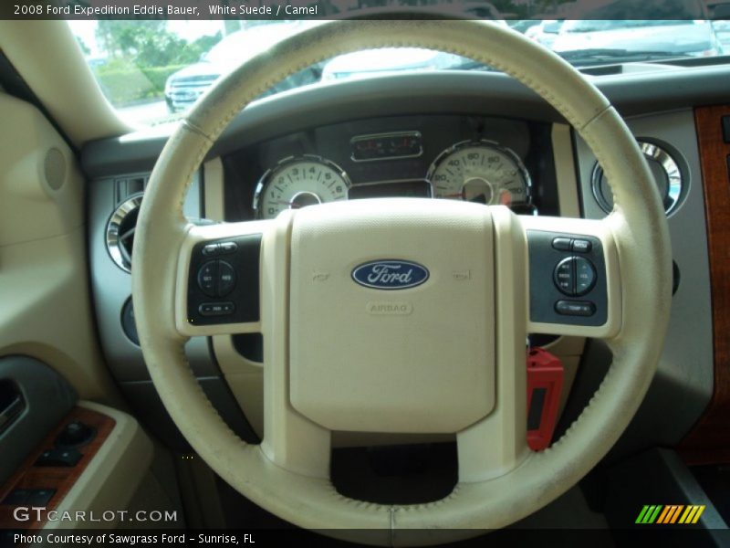 White Suede / Camel 2008 Ford Expedition Eddie Bauer