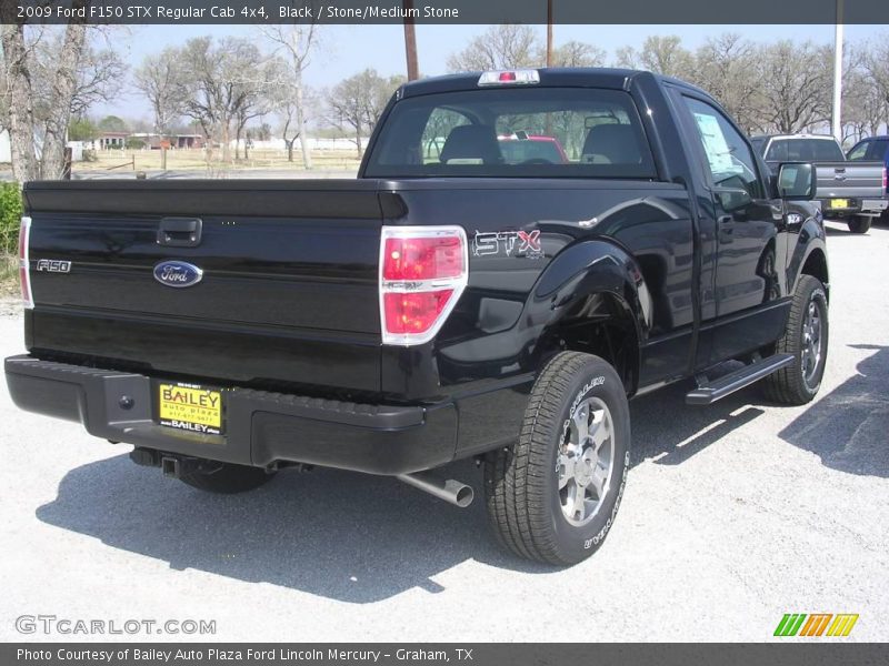 Black / Stone/Medium Stone 2009 Ford F150 STX Regular Cab 4x4