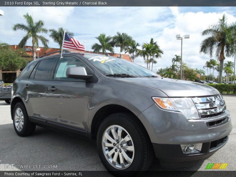 Sterling Grey Metallic / Charcoal Black 2010 Ford Edge SEL
