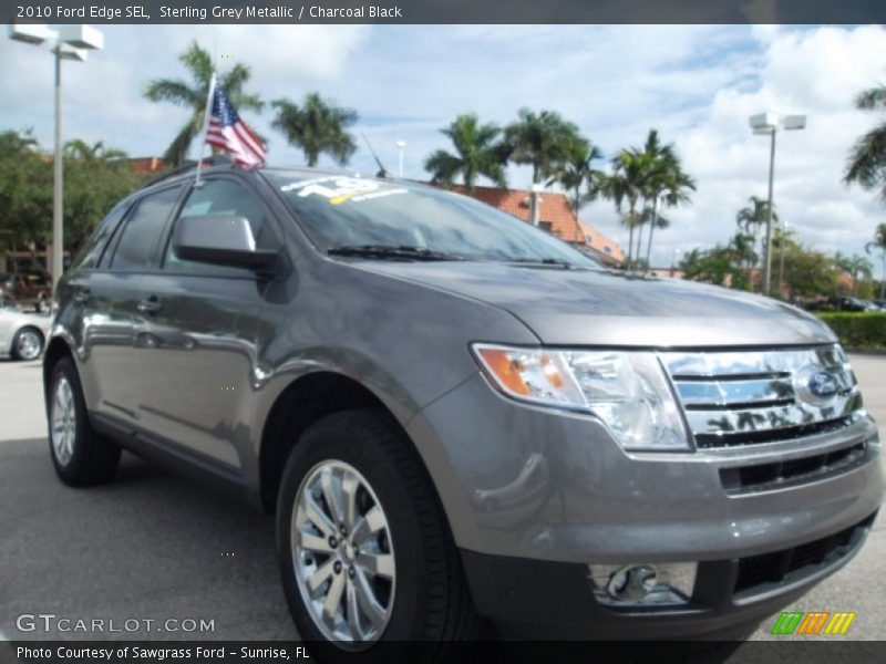 Sterling Grey Metallic / Charcoal Black 2010 Ford Edge SEL