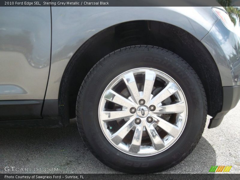 Sterling Grey Metallic / Charcoal Black 2010 Ford Edge SEL