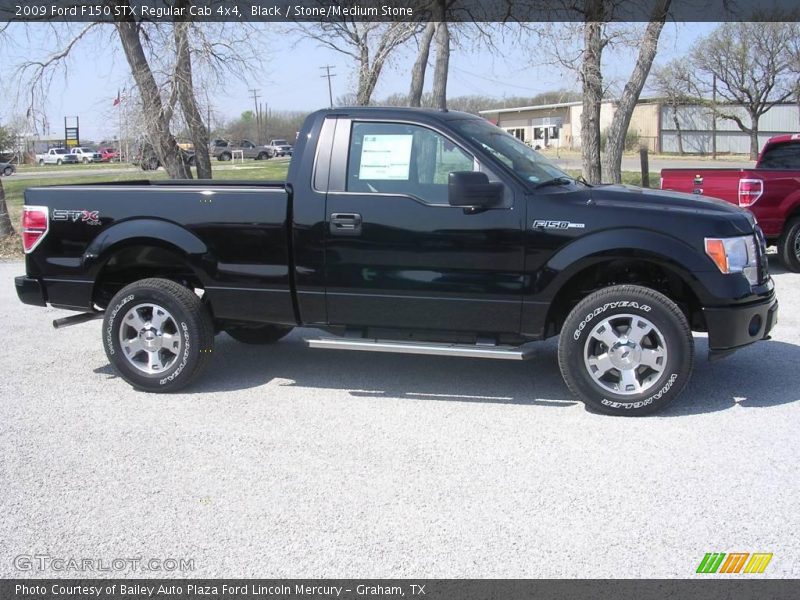 Black / Stone/Medium Stone 2009 Ford F150 STX Regular Cab 4x4