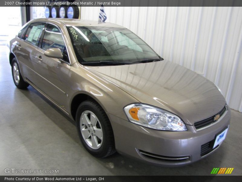 Amber Bronze Metallic / Neutral Beige 2007 Chevrolet Impala LT