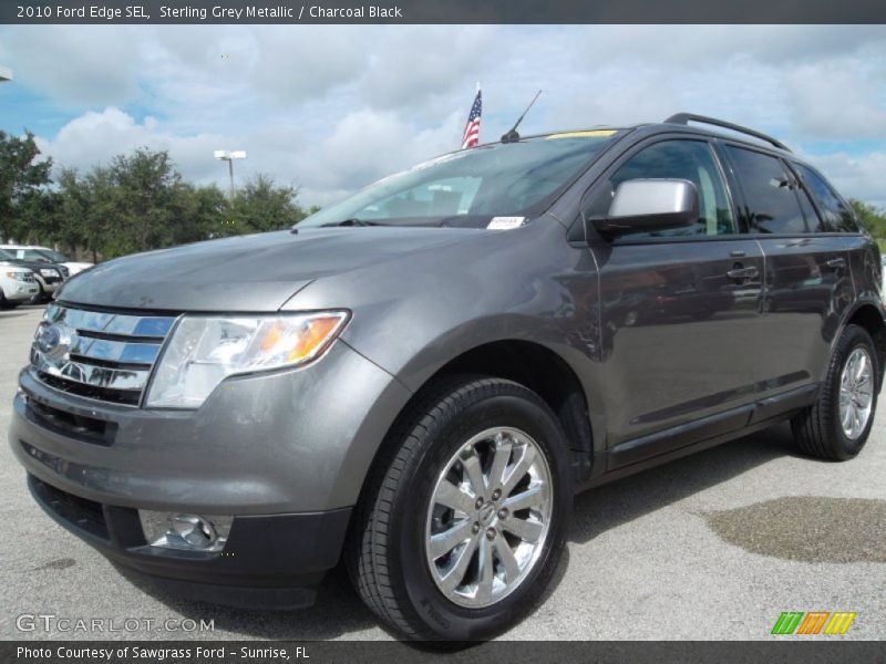 Sterling Grey Metallic / Charcoal Black 2010 Ford Edge SEL