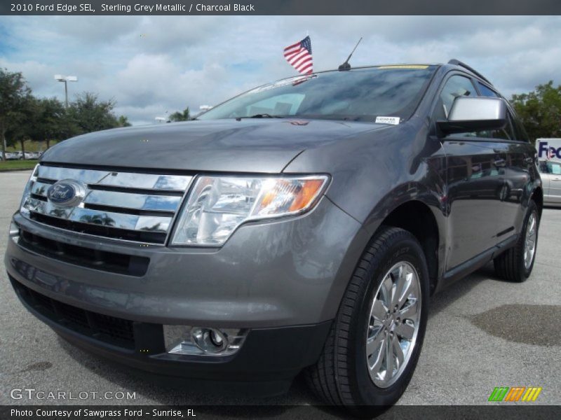 Sterling Grey Metallic / Charcoal Black 2010 Ford Edge SEL