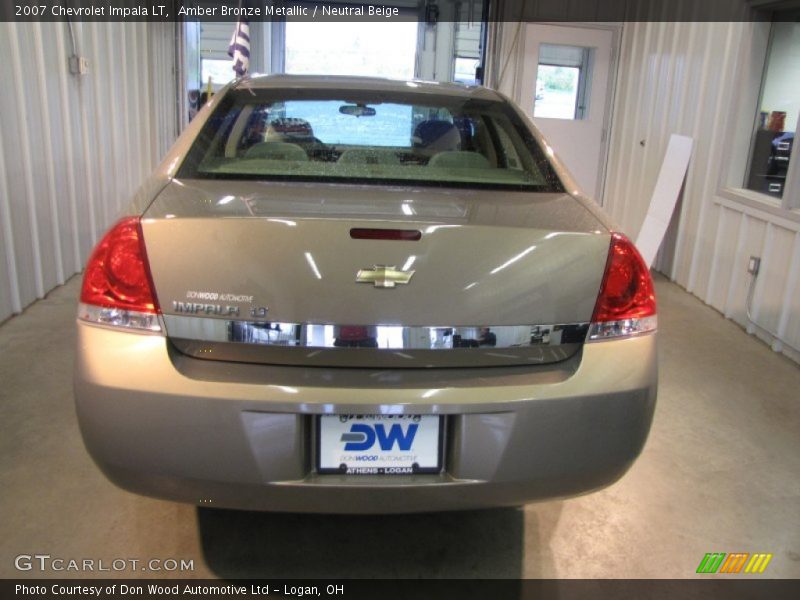 Amber Bronze Metallic / Neutral Beige 2007 Chevrolet Impala LT