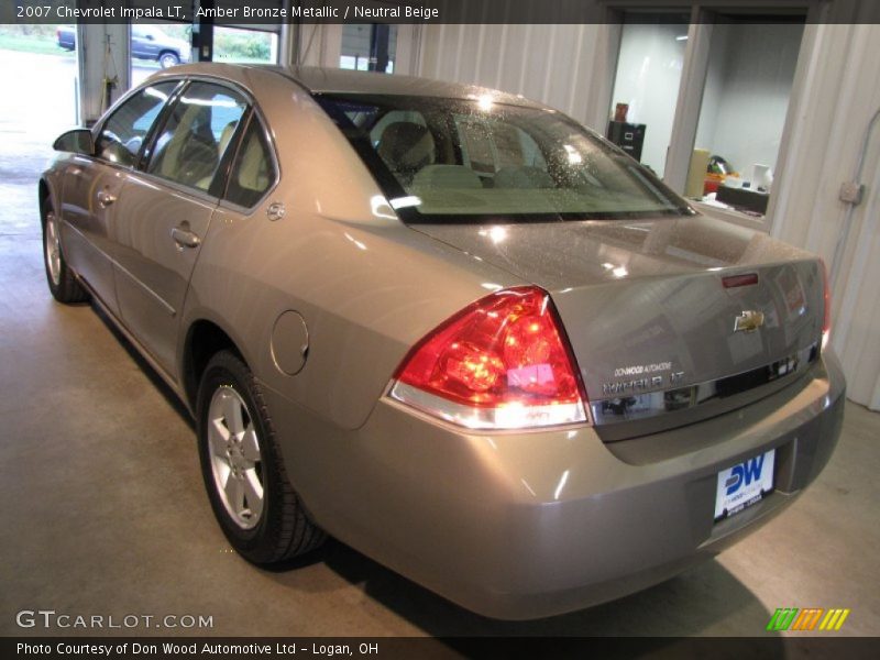 Amber Bronze Metallic / Neutral Beige 2007 Chevrolet Impala LT