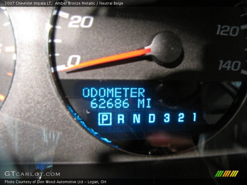 Amber Bronze Metallic / Neutral Beige 2007 Chevrolet Impala LT