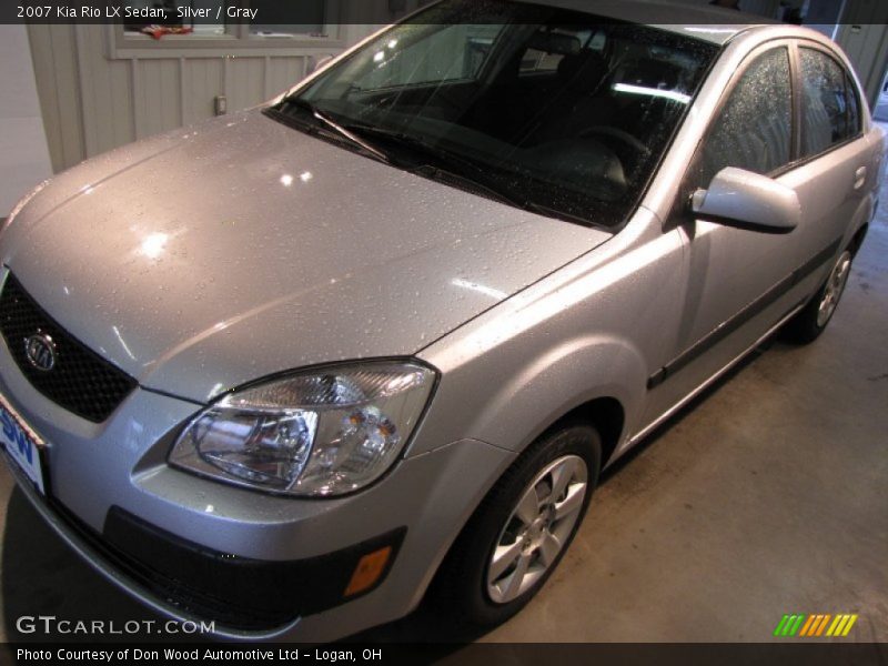 Silver / Gray 2007 Kia Rio LX Sedan