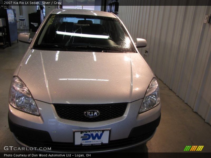 Silver / Gray 2007 Kia Rio LX Sedan