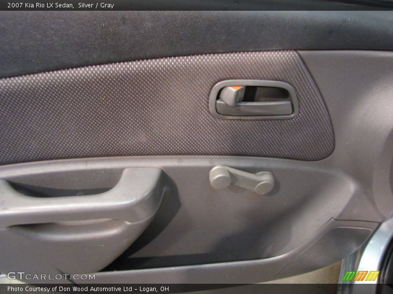 Silver / Gray 2007 Kia Rio LX Sedan