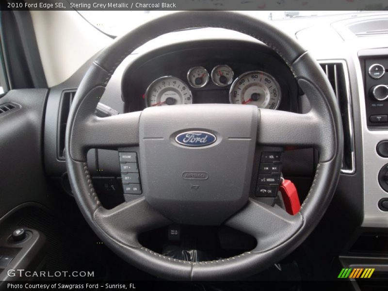 Sterling Grey Metallic / Charcoal Black 2010 Ford Edge SEL