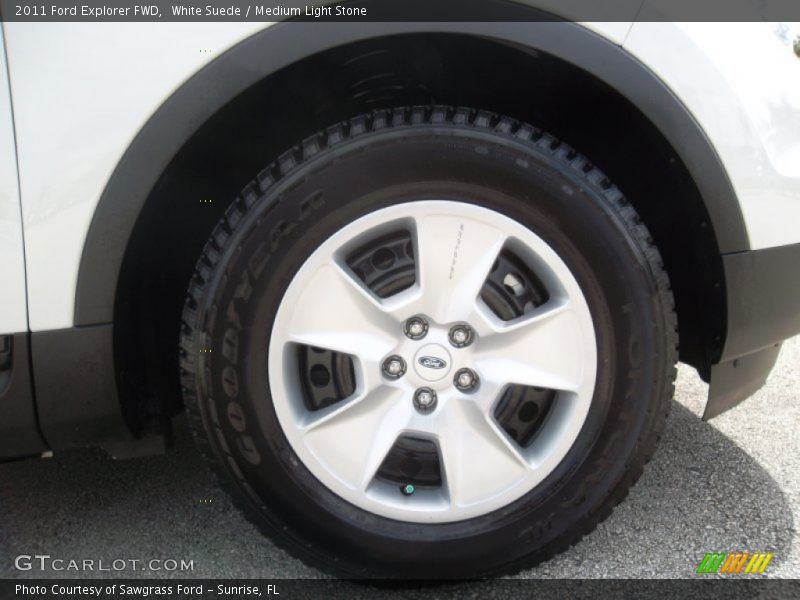 White Suede / Medium Light Stone 2011 Ford Explorer FWD