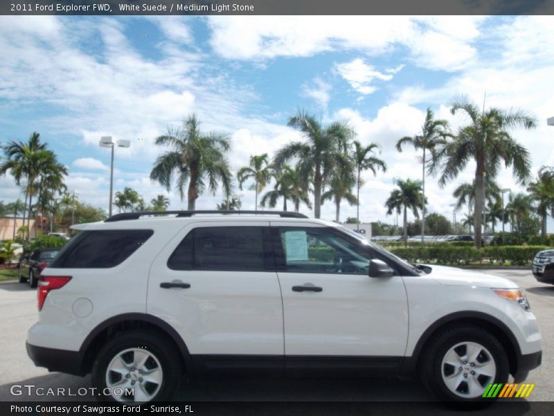 White Suede / Medium Light Stone 2011 Ford Explorer FWD