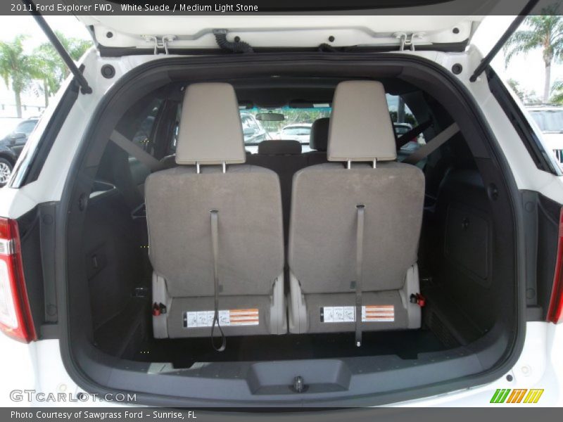 White Suede / Medium Light Stone 2011 Ford Explorer FWD