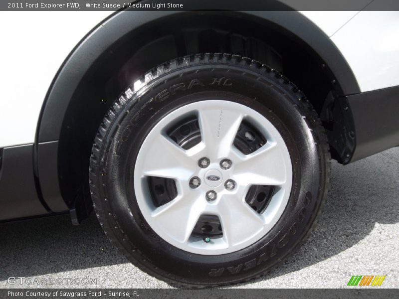 White Suede / Medium Light Stone 2011 Ford Explorer FWD
