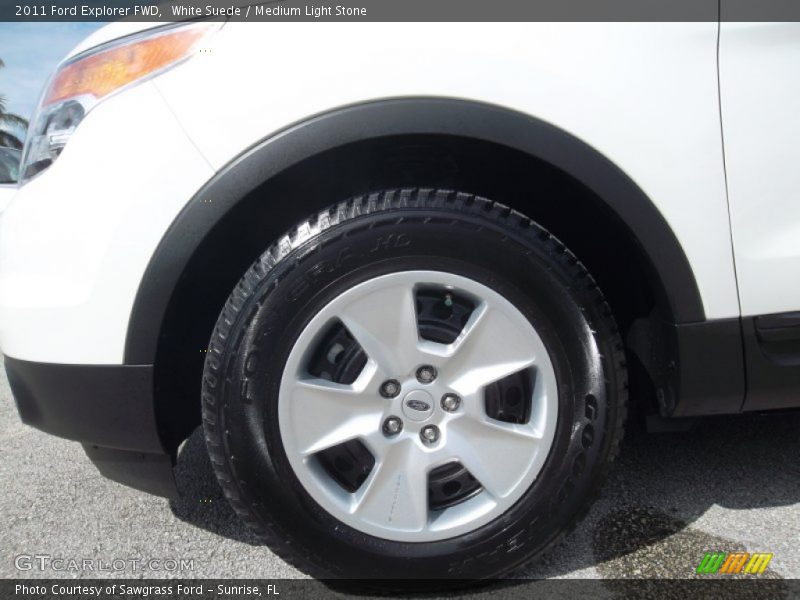 White Suede / Medium Light Stone 2011 Ford Explorer FWD