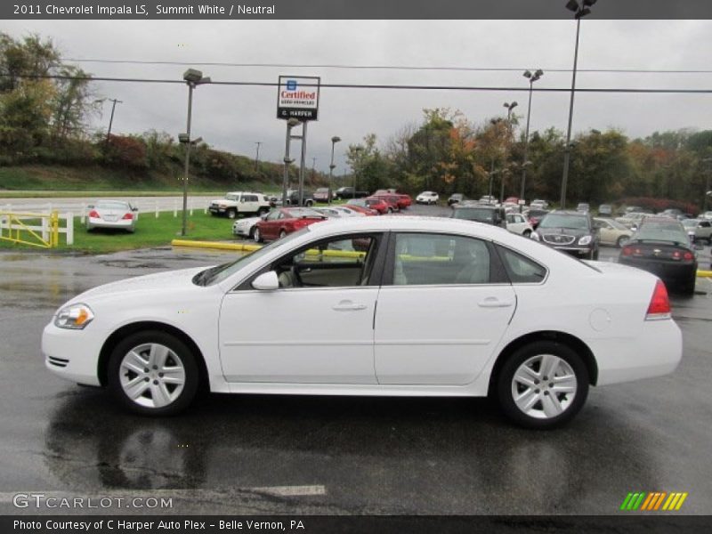 Summit White / Neutral 2011 Chevrolet Impala LS