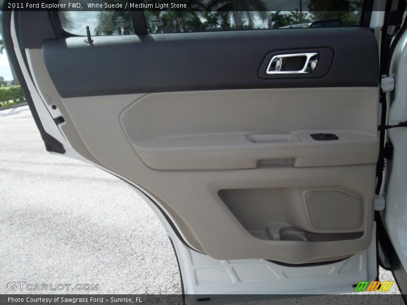 White Suede / Medium Light Stone 2011 Ford Explorer FWD