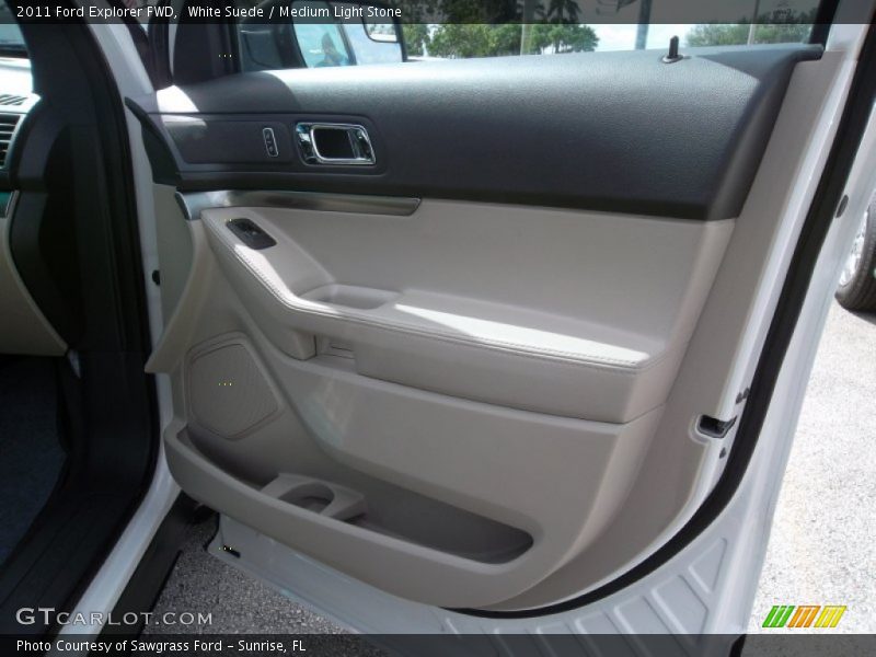 White Suede / Medium Light Stone 2011 Ford Explorer FWD