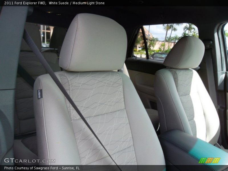 White Suede / Medium Light Stone 2011 Ford Explorer FWD