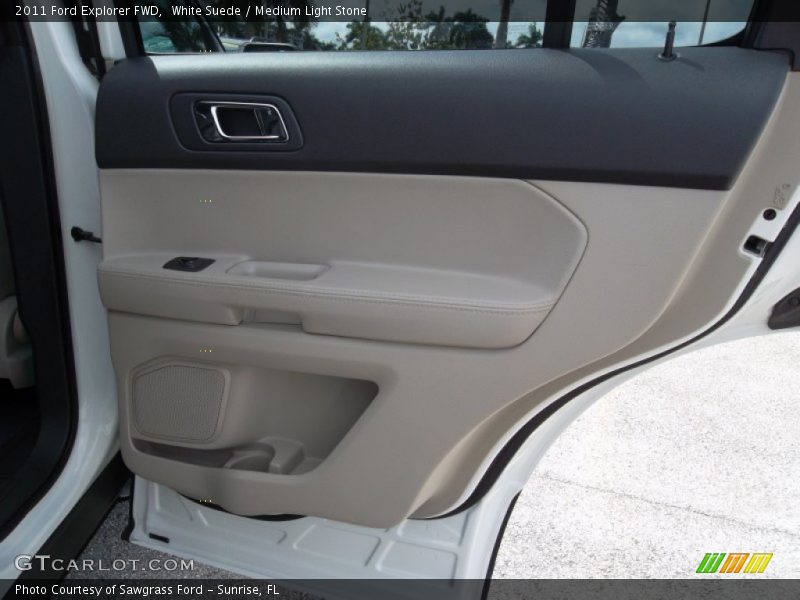 White Suede / Medium Light Stone 2011 Ford Explorer FWD