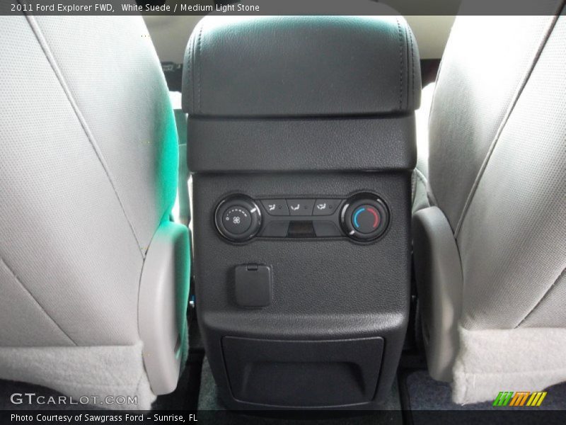 White Suede / Medium Light Stone 2011 Ford Explorer FWD