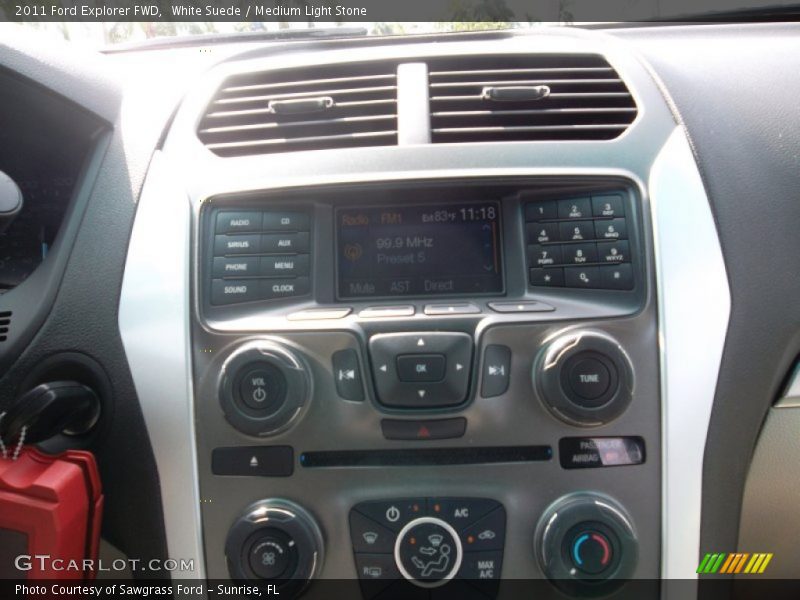 White Suede / Medium Light Stone 2011 Ford Explorer FWD