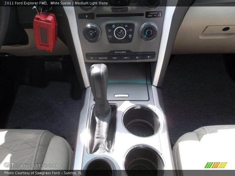 White Suede / Medium Light Stone 2011 Ford Explorer FWD