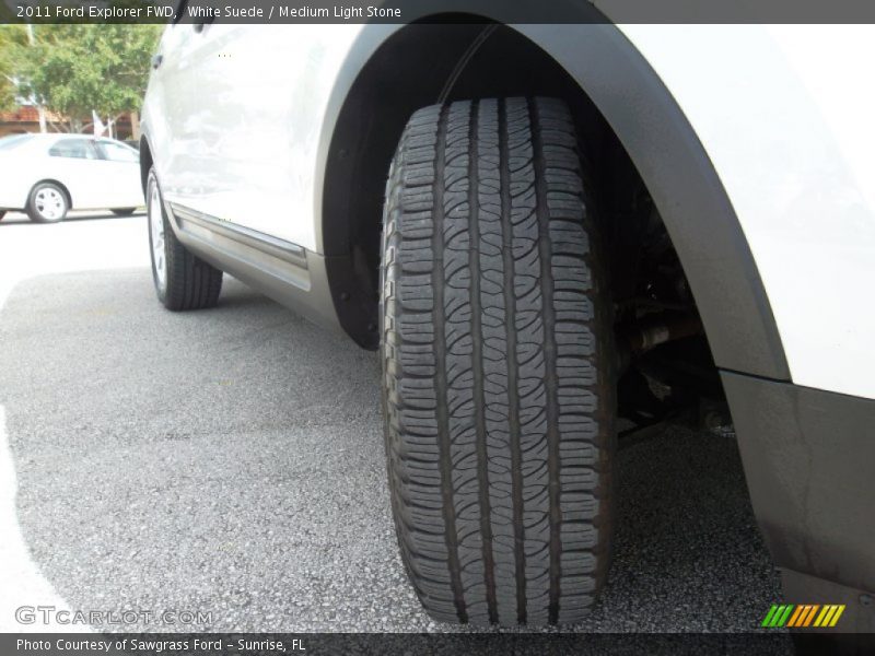 White Suede / Medium Light Stone 2011 Ford Explorer FWD