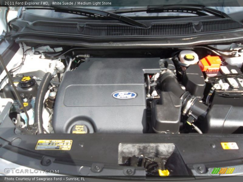 White Suede / Medium Light Stone 2011 Ford Explorer FWD