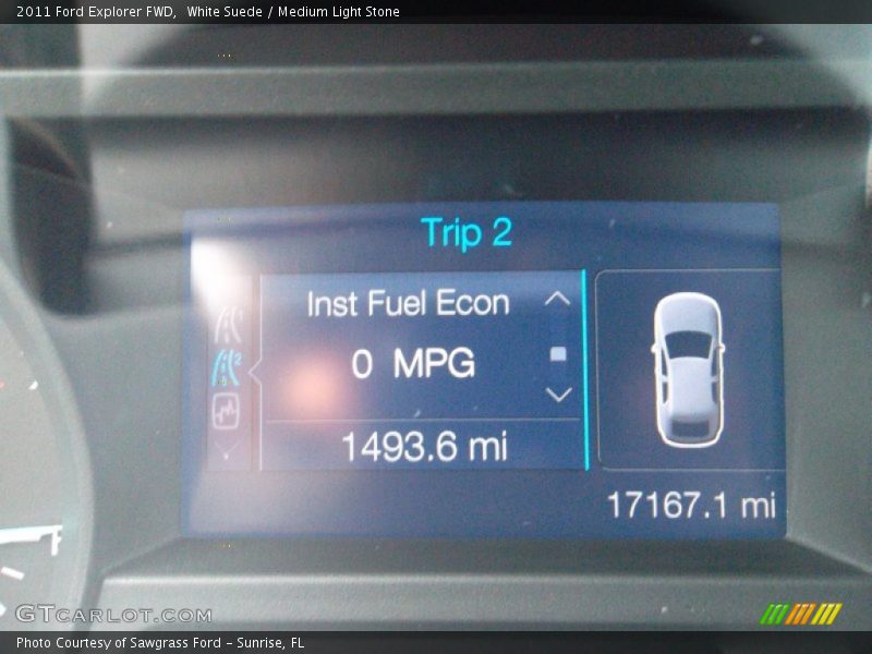 White Suede / Medium Light Stone 2011 Ford Explorer FWD