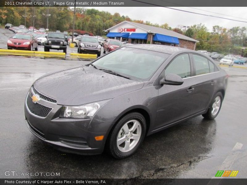 Taupe Gray Metallic / Medium Titanium 2011 Chevrolet Cruze LT