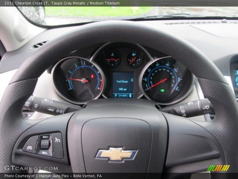 Taupe Gray Metallic / Medium Titanium 2011 Chevrolet Cruze LT