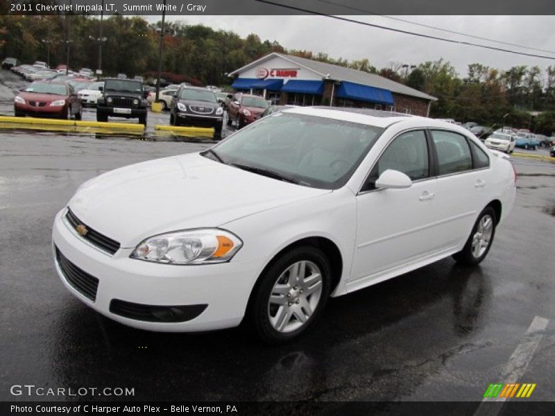 Summit White / Gray 2011 Chevrolet Impala LT