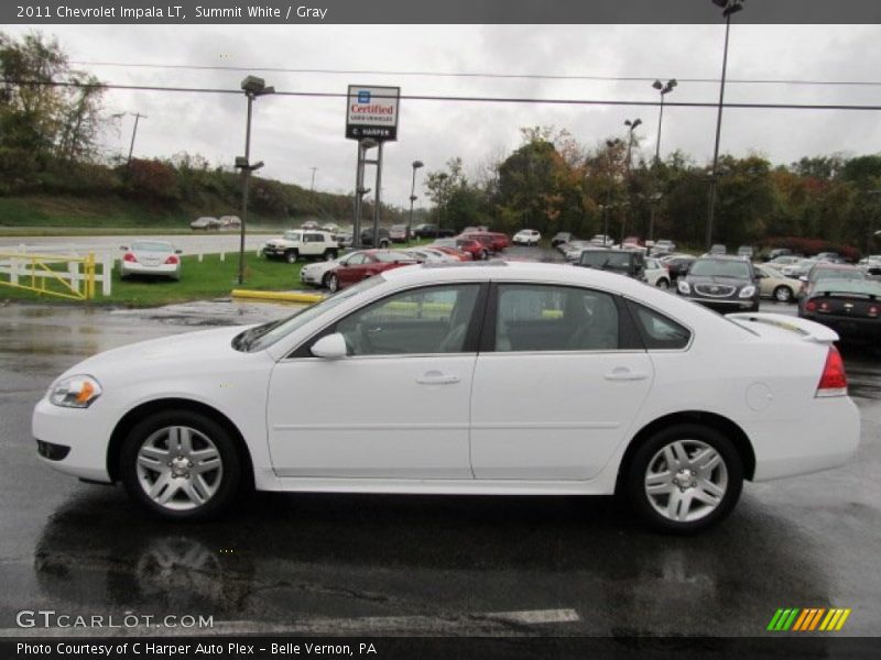 Summit White / Gray 2011 Chevrolet Impala LT