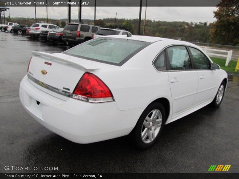 Summit White / Gray 2011 Chevrolet Impala LT