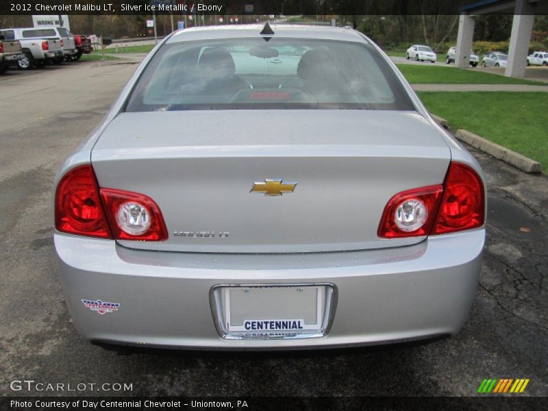 Silver Ice Metallic / Ebony 2012 Chevrolet Malibu LT