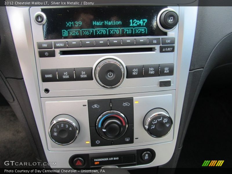 Silver Ice Metallic / Ebony 2012 Chevrolet Malibu LT